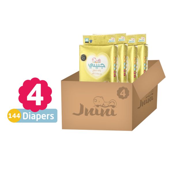 جنيني مقاس (4) - كرتون اقتصادي - 144حفاض